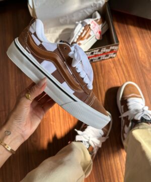 Tenis Vans Knu Xadrez Bege Premium 5