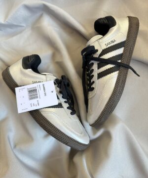 Tenis Adidas Samba Couro Metalizado Feminino Premium 4