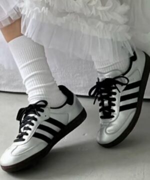 Tenis Adidas Samba Couro Metalizado Feminino Premium 5