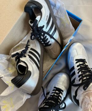 Tenis Adidas Samba Couro Metalizado Feminino Premium 7