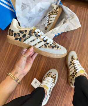 Tênis Adidas Samba Onça Animal Print Feminino Premium