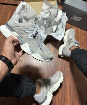Tênis New Balance 9060 Branco Cinza Masculino Premium