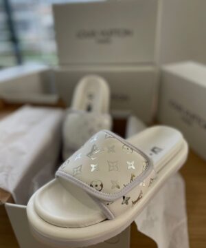 Chinelo Slide Luxo Louis Vuitton Masculino Premium Grade Fechada 1