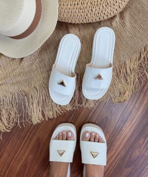 Papete Schutz Luxo Plataforma Branco Feminino Premium 2 scaled