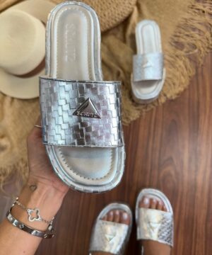 Papete Schutz Luxo Plataforma Prateado Feminino Premium 2 scaled