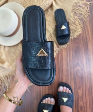 Papete Schutz Luxo Plataforma Preto Feminino Premium 4