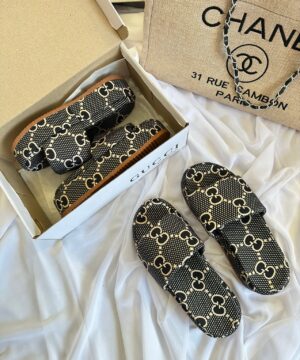 Tamanco Gucci Plataforma Confort Preto Feminino Premium 6