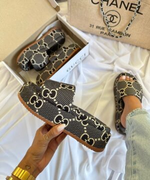 Tamanco Gucci Plataforma Confort Preto Feminino Premium 8