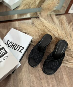 Tamanco Schutz Preto Feminino Premium 1