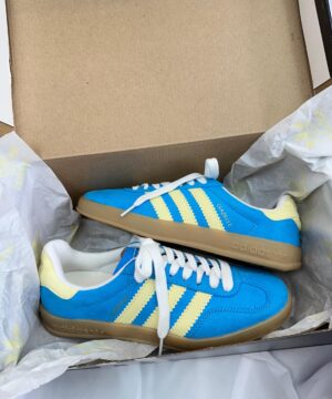 Tênis Adidas Gezelle Prime Azul Amarelo Feminino Premium
