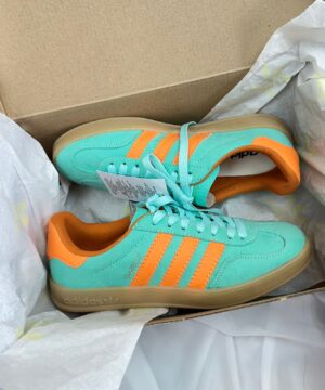 Tênis Adidas Gezelle Prime Azul Laranja Feminino Premium