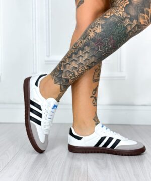 Tenis Adidas Samba Couro Legitimo Luxo Feminino Premium Grade Fechada 8