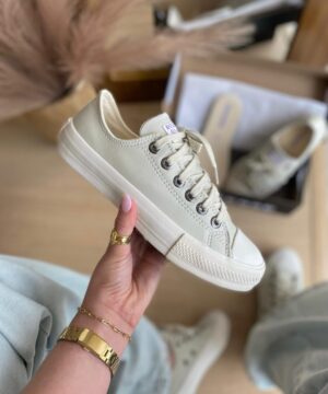 Tênis All Star Bege Furta-Cor Feminino Grade Fechada