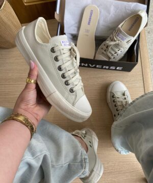 Tenis All Star Bege Furta Cor Feminino Grade Fechada 4 scaled