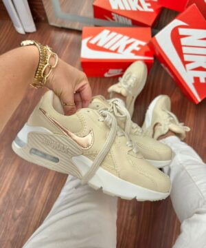 Tênis Nike Air Max Excee Bege Rose Feminino Premium