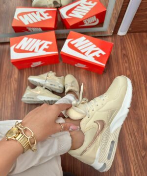 Tenis Nike Air Max Excee Bege Rose Feminino Premium 6