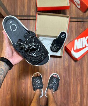 Chinelo Nike Off Line 2.0 Black White Masculino Premium 4