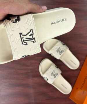 Chinelo Slide Louis Vuitton Off White Masculino 2