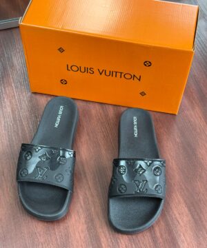 Chinelo Slide Louis Vuitton Preto Masculino 4