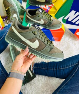 Tenis Nike Dunk Camurca Verde Olivia Pistache Masculino Premium 4