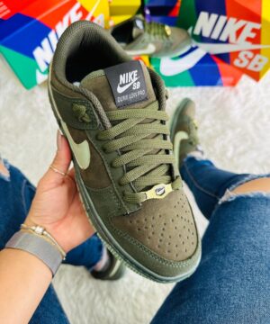 Tenis Nike Dunk Camurca Verde Olivia Pistache Masculino Premium 5