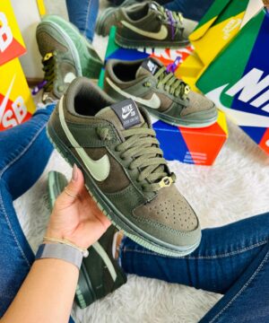 Tenis Nike Dunk Camurca Verde Olivia Pistache Masculino Premium 8