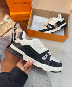 Tenis Louis Vuitton Skate Luxo Branco Preto Feminino Premium 4