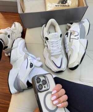 Tenis New Balance 9060 Refletivel Branco Feminino Premium 10