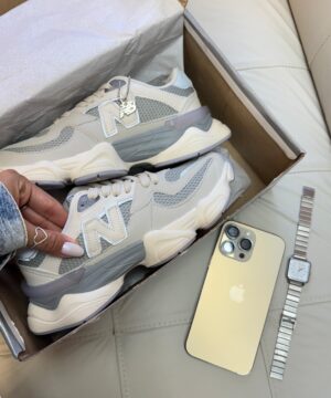 Tenis New Balance 9060 Refletivel Cinza Feminino Premium 1