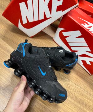 Tênis Nike 12 Molas TL Preto Azul Masculino Premium