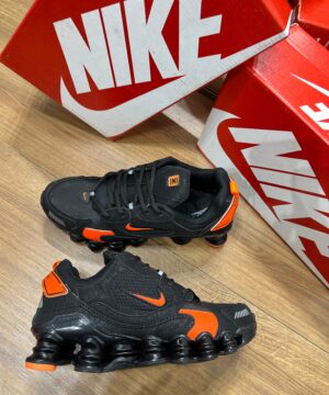 Tenis Nike 12 Molas TL Preto Laranja Masculino Premium 2