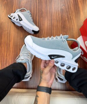 Tenis Nike Air Max DN Cinza Preto Masculino Premium 13