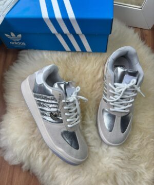 Tenis Adidas Campus Glitter Prata Feminino Premium 6
