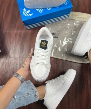 Tenis Adidas Ladies Off Preto Prata Feminino Premium 3