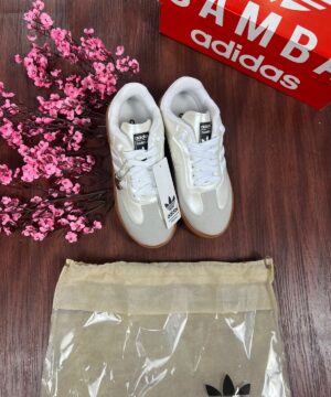Tenis Adidas Samba Branco Perolado Feminino Premium 4