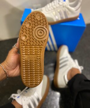 Tenis Adidas Samba Branco Prata Feminino 1