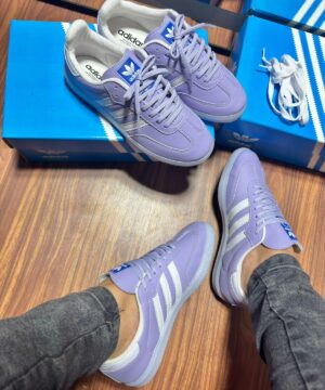 Tenis Adidas Samba Sintetico Lilas Branco Feminino 10