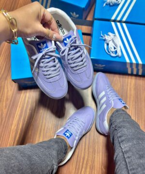 Tenis Adidas Samba Sintetico Lilas Branco Feminino 9