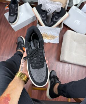 Tenis Nike Air Force 1 Preto Cinza Premium 4