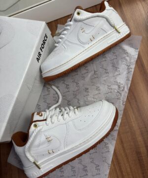 Tenis Nike Air Force Branco Latex Masculino Premium 2