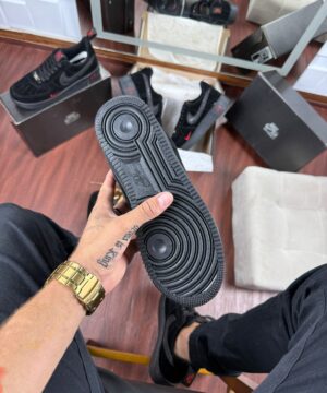 Tenis Nike Air Force Suede Preto Masculino Premium 2