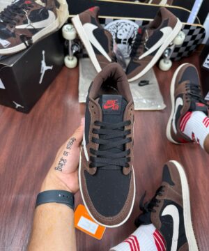 Tenis Nike Travis Scott Marrom Preto Masculino Premium 3