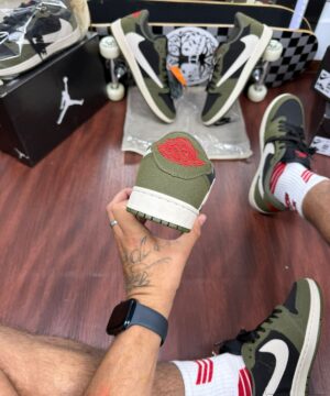 Tenis Nike Travis Scott Verde Preto Masculino Premium 3