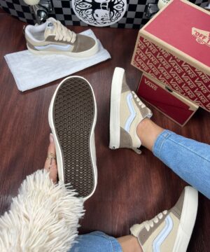 Tenis Vans Knu Bege Feminino Premium 4