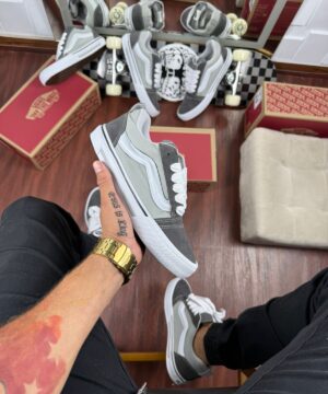 Tenis Vans Knu Cinza Masculino Premium 2