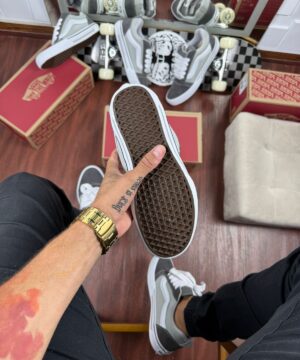 Tenis Vans Knu Cinza Masculino Premium 3