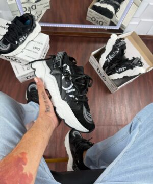 Dolce Gabana Day Master Preto Branco Masculino Premium