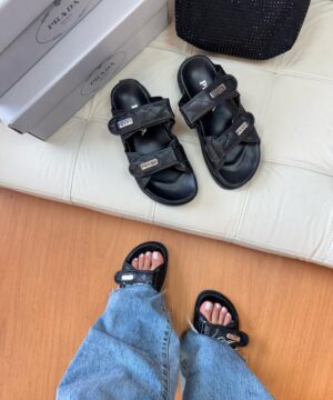 Papete Prada Luxo Preto Feminino Premium 3