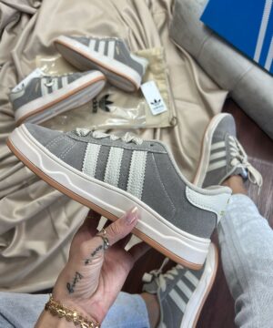 Tenis Adidas Campus LZ Cinza Off Feminino Premium 1