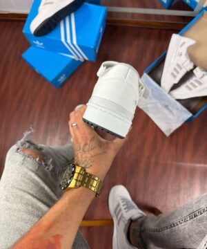 Tenis Adidas Forum Low Branco Cinza Masculino Premium 1